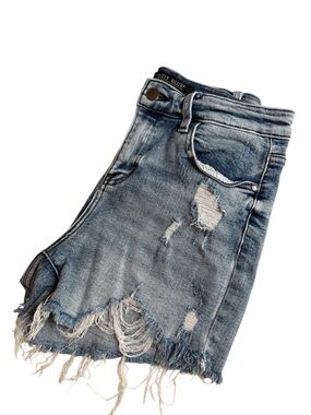 Judy Blue Light Blue Distressed Denim Mini Skirt